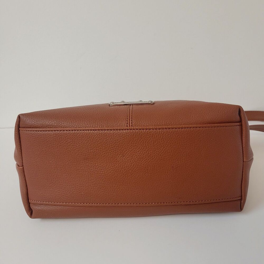 Stone Mountain USA Black Brown Bag Multi Pocket Organizer Shoulder Purse - Picture 6 of 11